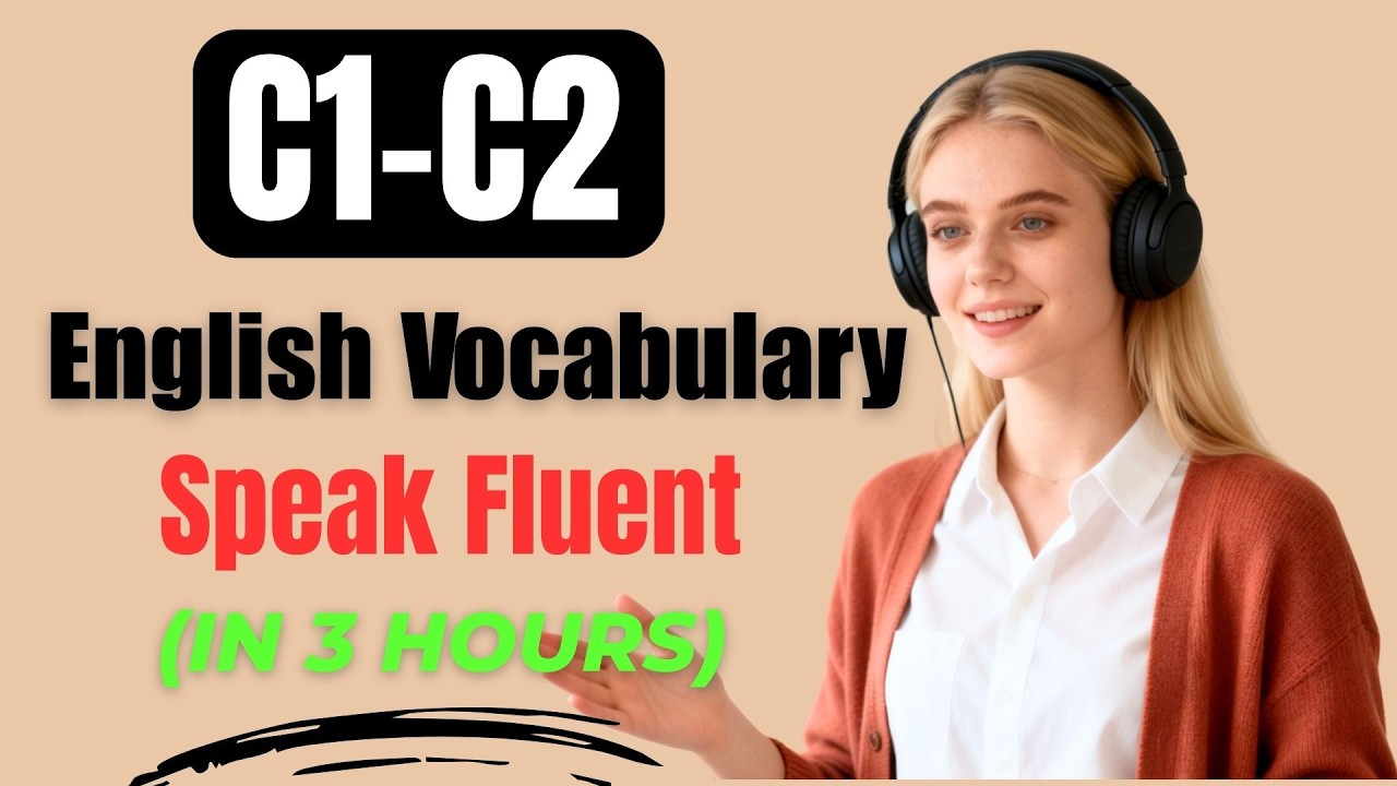 C1–C2 English Fluency Practice – Advanced Vocabulary with Native Shadowing
