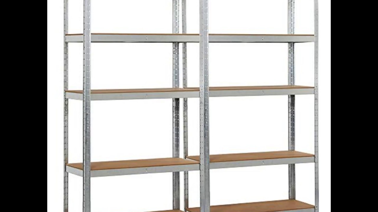 5 Tier Storage Rack Heavy Duty Shelf Steel Shelving Units YouTube