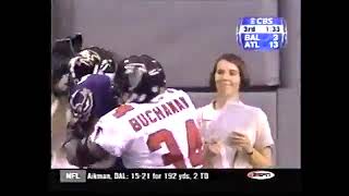 Ray Buchanan BODY SLAMS Player after celebrating on him - 1999 Week 4