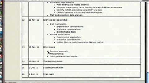 L01-1 NGS overview - NGS lecture series 2011