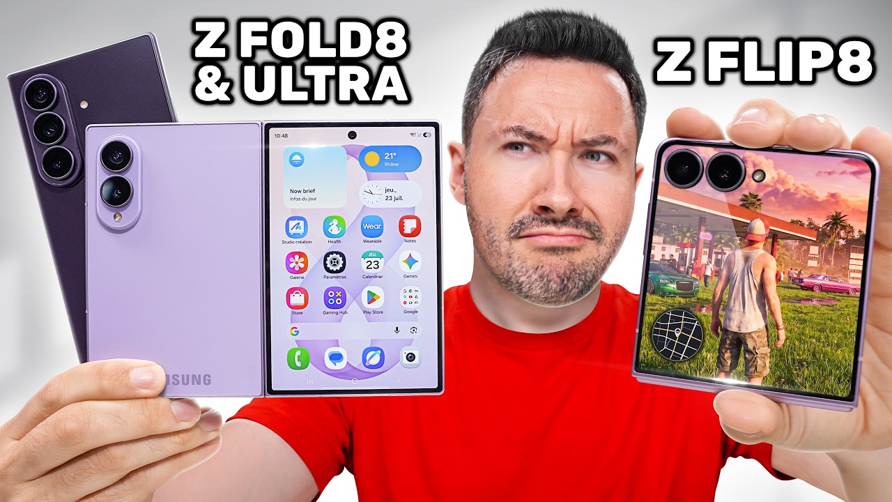 J'ai reçu les Galaxy Z Fold 8, Ultra et Z Flip 8 ! (je suis choqué)
