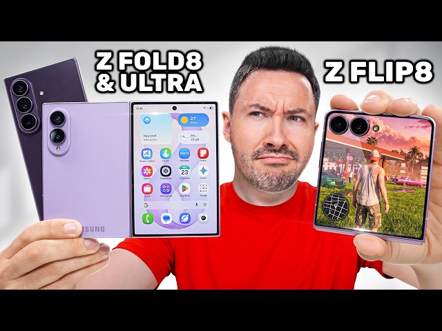 J'ai reçu les Galaxy Z Fold 8, Ultra et Z Flip 8 ! (je suis choqué)