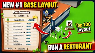 🏆 NEW #1 BASE LAYOUT! Top 100 Restaurant Design in Run a Restaurant 🍽️