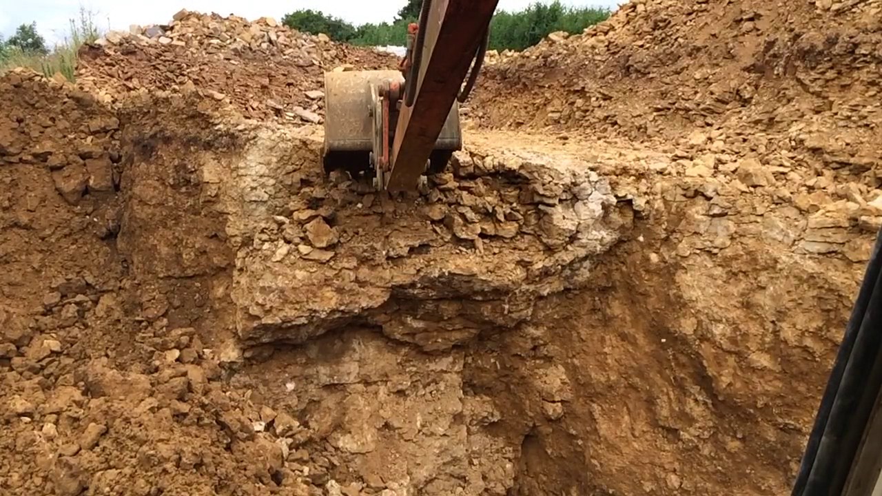 Slow Motion Stone excavation