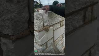 PERFECT STONE COLUMN MASONRY SKILLS! | SATISFYING BRICKLAYING &amp; STONEWORK ASMR 🧱🪨