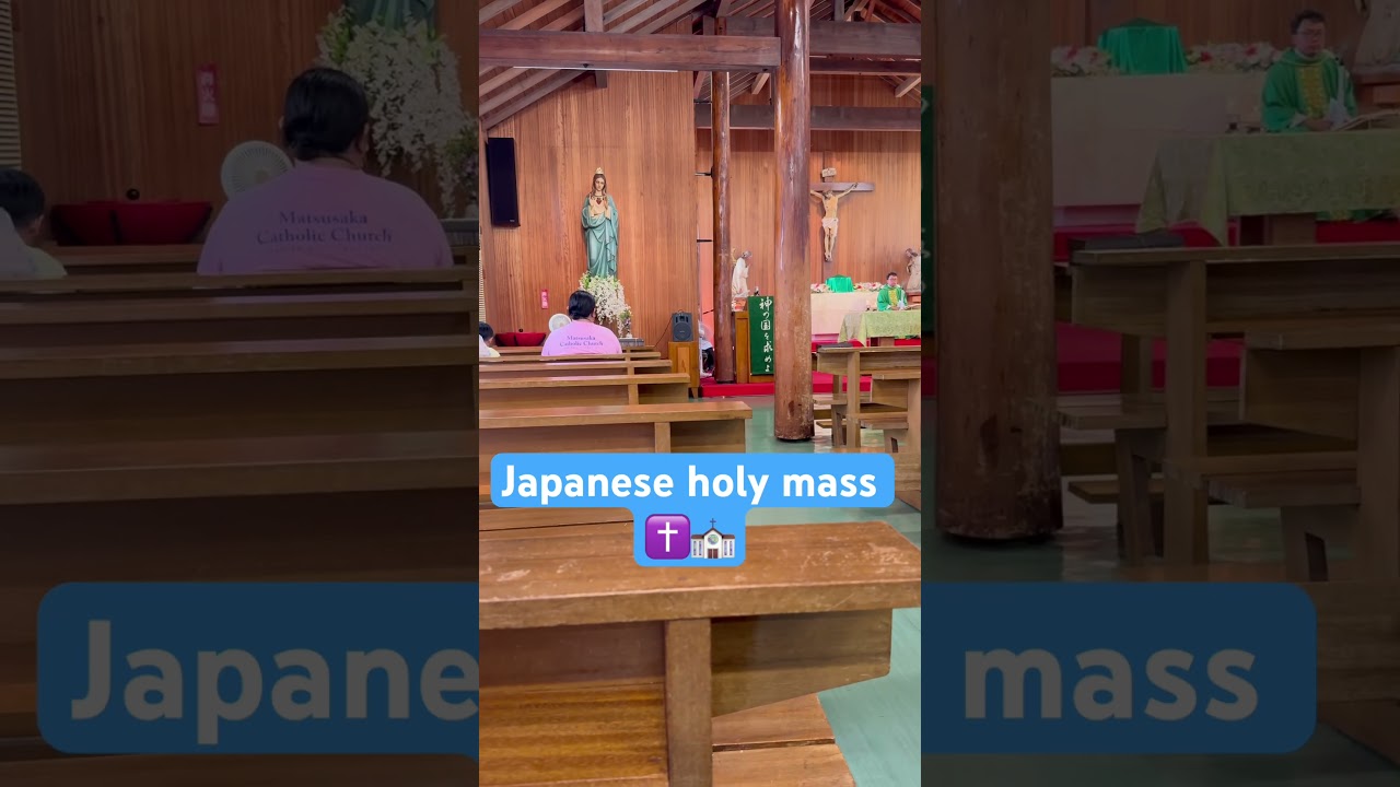 Attending the japanese holy mass 🙏🏼 