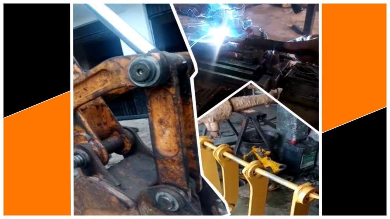 Fabricando as Bases de Articulação da Caçamba Traseira da Retroescavadeira