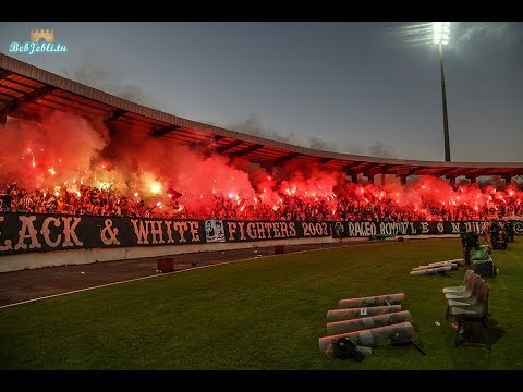 جمهور النادي الصفاقسي التونسي يزعزع ملعب الطيب المهيري خرااافي