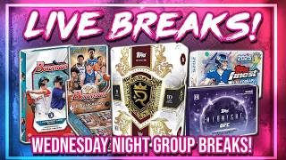 WEDNESDAY NIGHT BREAKS! |  Bowman MLB & NBA + Finest NFL + WWE & More!!  (RGL 5455-5467)
