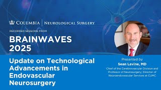 Technological Advancements in Endovascular Neurosurgery | Dr. Sean Lavine | Brainwaves 2025
