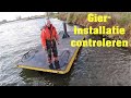 De Gierinstalatie controleren in Megen en Alphen voordat het hoogwater komt.