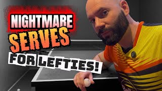 Famous 3 Table Tennis Serves to do against LEFT-HANDERS Wealth