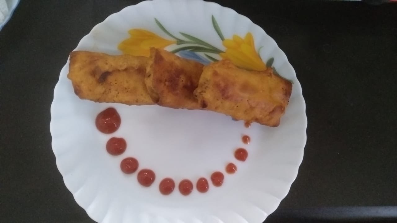 Delicious, crispy papad pakoda recipe - YouTube