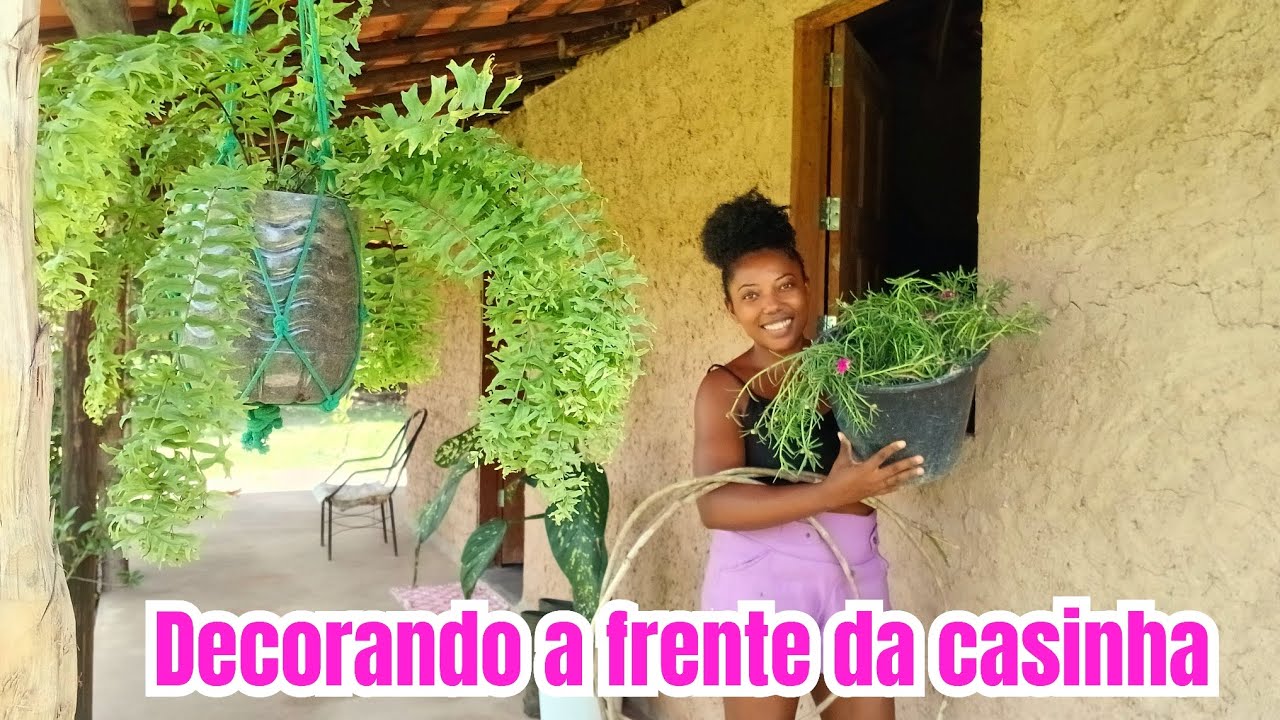 Olha essa idéia que fiz pra decorar a casinha de taipa 