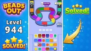🔴 Beads Out - Hard Level 944 Walkthrough (Full Solution) 🧠🧩