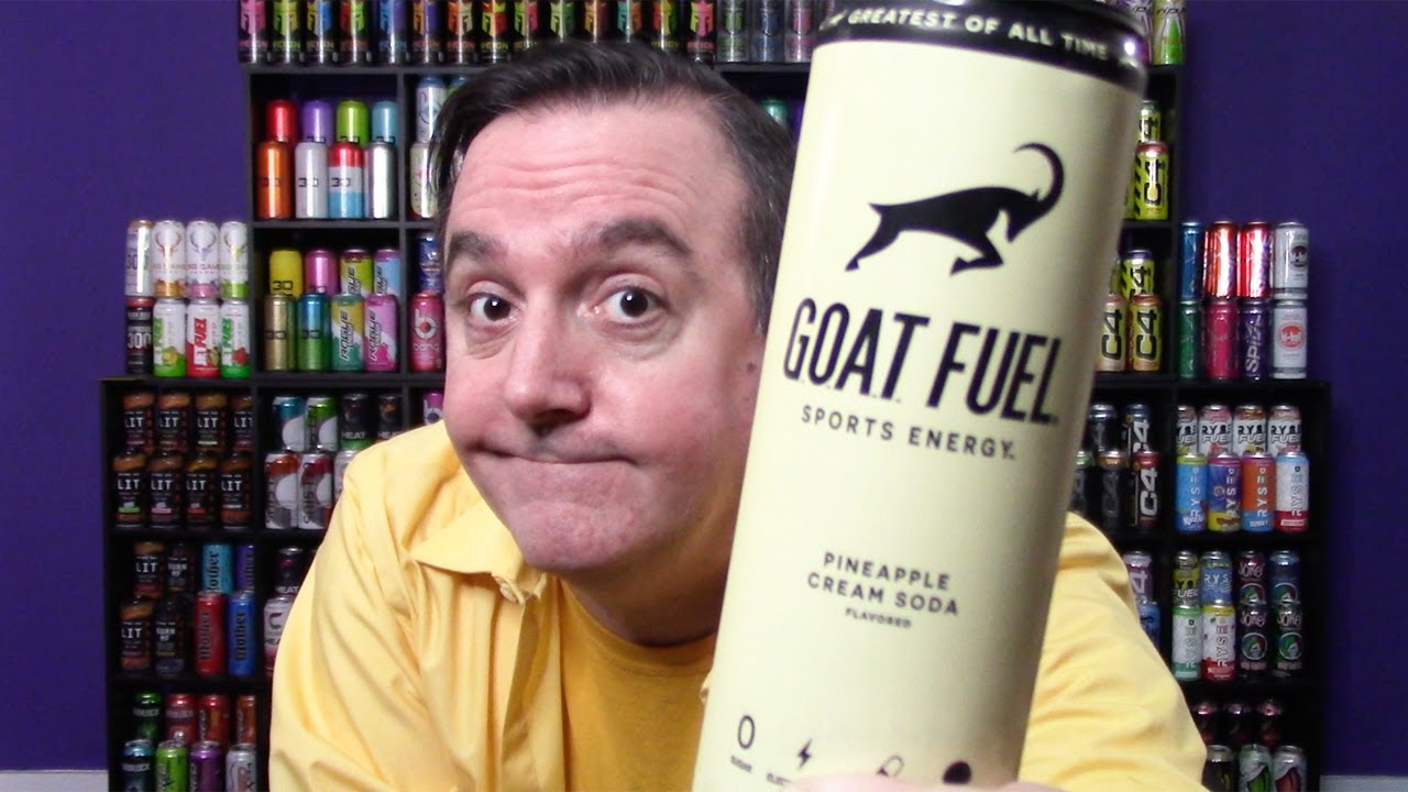 GOAT Fuel Pineapple Cream Soda Energy Drink Review YouTube