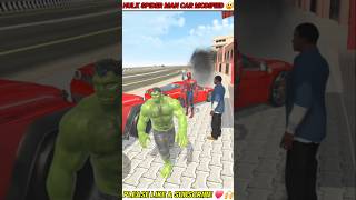 Hulk and spider man car modified |Indian theft aura 😲 #indiantheftauto #ytshorts #shorts #viral #gta