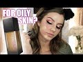 HUDA BEAUTY FAUX FILTER FOUNDATION REVIEW + 10 Hour Wear Test | Oily Skin | Jazzi Filipek