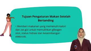 Ilmu gizi Olahraga Pengaturan makanan atlet sebelum&sesudah bertanding Dan Gizi pusat pada pelatihan