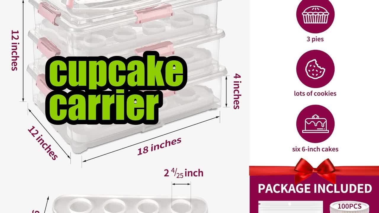 Review ARC 3 Tiers Cupcake Carrier