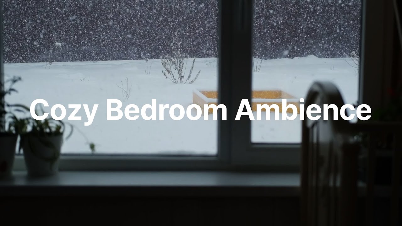 Watching Heavy Snowstorm from Window (12Hours for Sleep) / no ads
