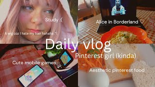 🥟🍜Daily Vlog: Pinterest girl, Aesthetic food, dumplings, apple cake, noodles, study, digital art 🍎 screenshot 4