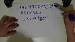 Closed System - Polytropic Process Example 1