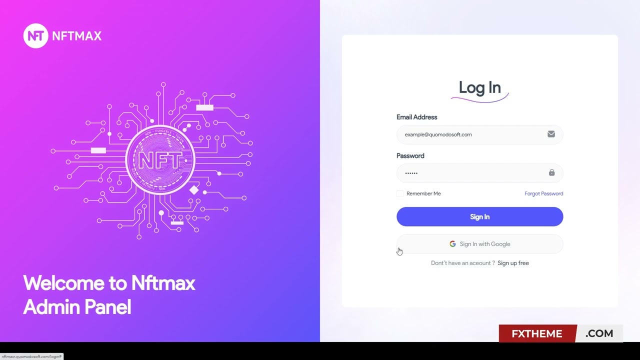 NFTMAX- NFT React Admin and Dashboard Template web app nft admin