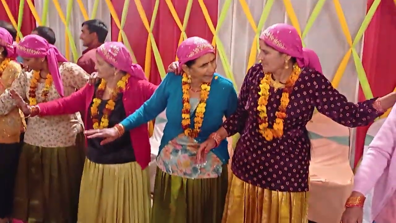 Pahadi Culture Uttarakhand Marriage Dance 
