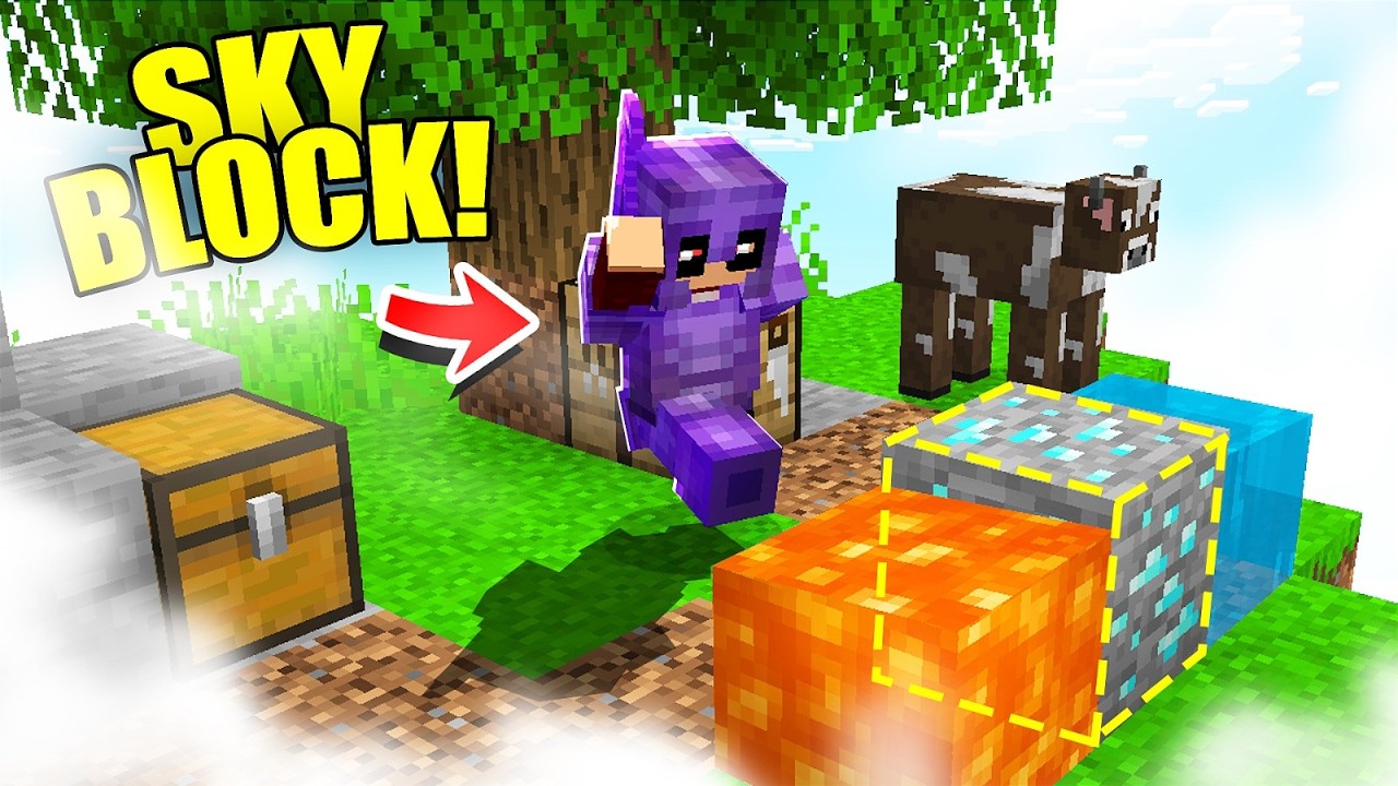 NOVO SERVIDOR de SKYBLOCK com MINIONS, MISSÕES, MUNDOS, BOSSES, ENCANTAMENTOS! PIRATA/ORIGINAL 1.8.X