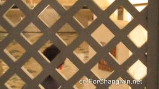 [Fancam] 20110208 Changmin during Shooting at Party Pool [ for Missha Shooting]