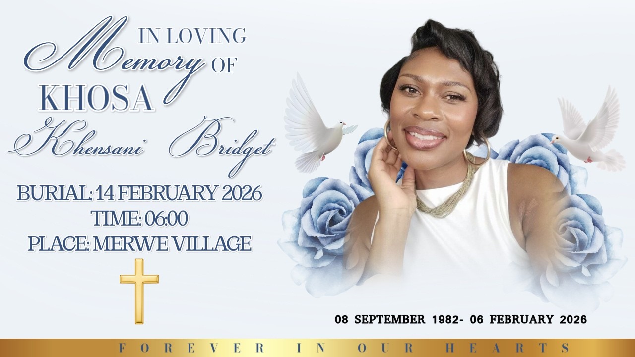 FUNERAL SERVICE OF KHENSANI BRIDGET KHOSA