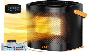 Space Heater Indoor 1500W Electric Heaters with Thermostat 70Oscillation Remote eBay