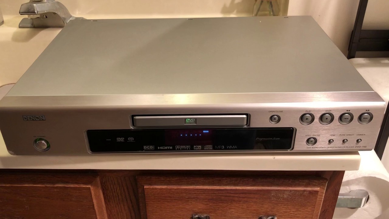 Denon DVD756 DVD AudioVideo/Super Audio CD Player Silver YouTube