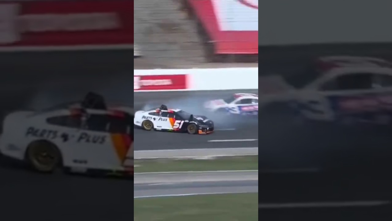 Austin Dillon spins Cody Ware 