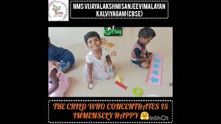 LKG students Montessori Activity
