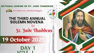 OFFICIAL ANNOUNCEMENT OF ST. JUDE THADDEUS NOVENA AND FEAST DAY 2025