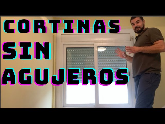 ▷🛑 Cómo COLGAR BARRA de CORTINAS sin TALADRAR y sin hacer