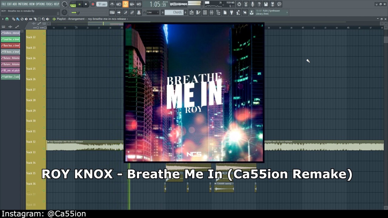 [FLP] ROY KNOX - Breathe Me In (FL studio 20 Remake by Ca55ion)