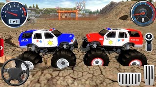 Juegos De Carros Police Monster Truck Impossible Driver Car Extreme Racing For Android Mud Gameplay screenshot 5