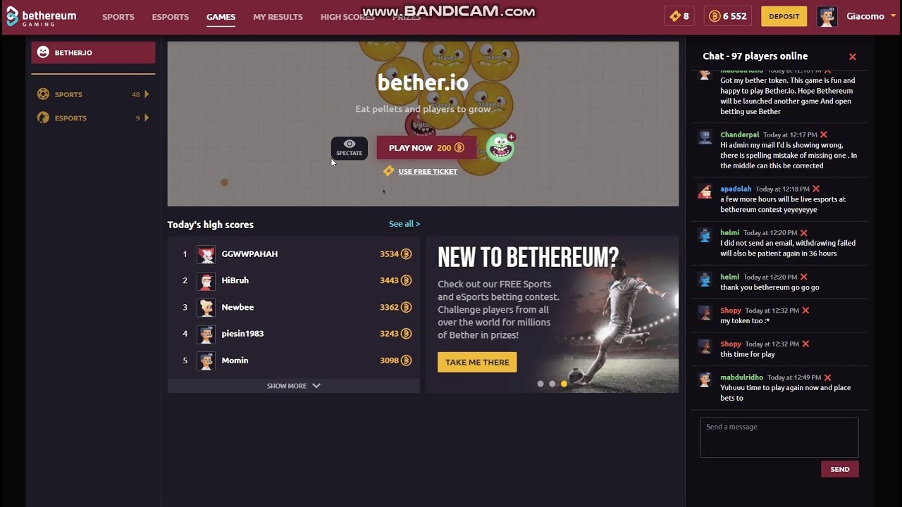 Bethereum platform demostration