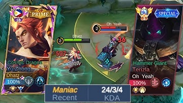 FINALLY FOUND A WORTHY TERIZLA OPPONENT IN EXP LANE! | YU ZHONG BEST BUILD