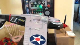 FMS P40 CG gear up to gear down