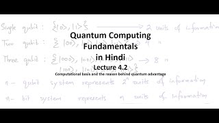 Lecture-4.2 | Computational basis and the reason behind quantum advantage