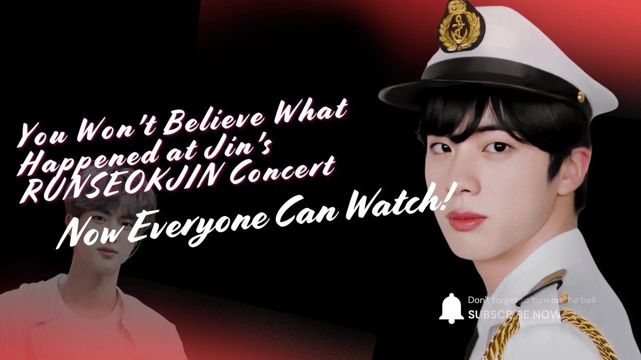 Вы не поверите, что произошло на концерте Jin's RUNSEOKJIN — теперь все могут это увидеть!