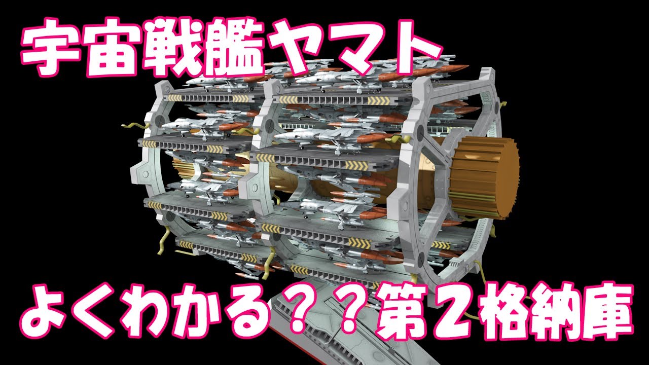 【60代の妄想3DCG】宇宙戦艦ヤマト　よくわかる？？第２格納庫