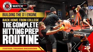 Building the D1 Engine Back Home from College | The COMPLETE Hitting Prep Routine