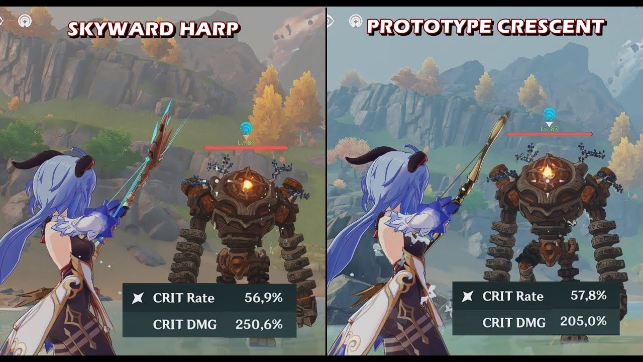 Ganyu - Skyward Harp vs Prototype Crescent R4 [Genshin Impact]