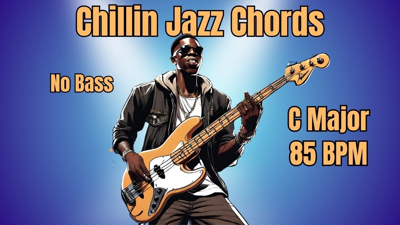 Backing Track For Bass 🎸 C Major 🎵 Chill Jazz Chords ⚡ 85 BPM YouTube