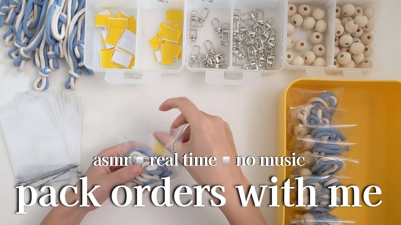 ASMR packing orders real time | no music no talking